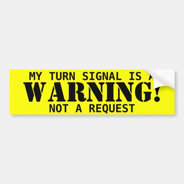 De Voiture Avertissement ! autocollant (Devant)