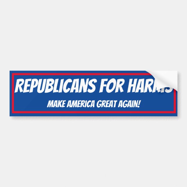 De Voiture Bumper autocollant républicains pour harris (Devant)