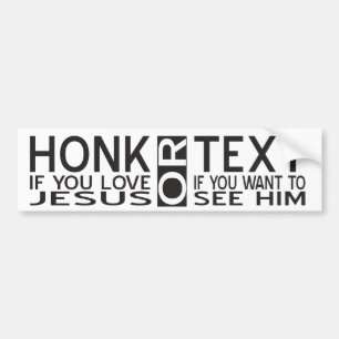 De Voiture Christian Humour Funny Autocollant pare-chocs voit