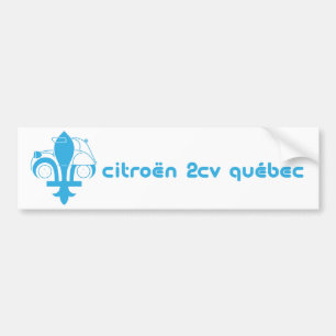 De Voiture Citroen 2cv Quebec autocollant