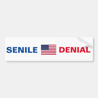 De Voiture Démence Joe Biden "SENILE DENIAL" autocollant pare