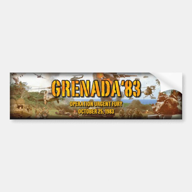De Voiture Grenade '83 OUF autocollant pare-chocs (Devant)