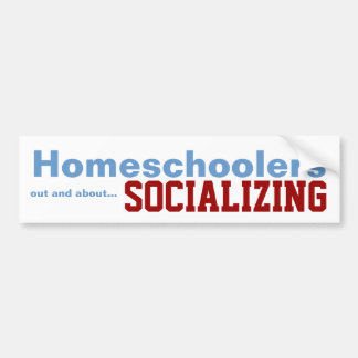 De Voiture Homeschoolers - autocollant ayant une vie sociale