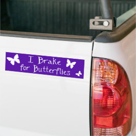 De Voiture Je freine pour papillons, autocollant pare-chocs v
