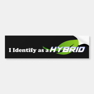 De Voiture Je m'identifie comme un autocollant HYBRID - pare-