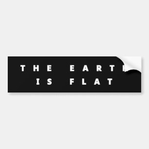 De Voiture La terre est un autocollant pare-chocs plat