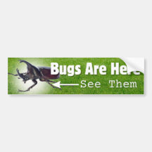 Les Bugs Sont Là... Autocollant pare-chocs Rhino B