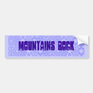 De Voiture Monts Rock slogan pare-chocs autocollant