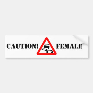 De Voiture polisson, PRÉCAUTION ! Autocollant FEMELLE