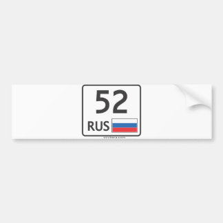 De Voiture RUS. Nijni-Novgorod. 52. Autocollant