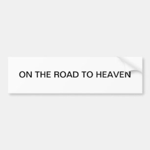De Voiture Sur la route vers le ciel autocollant pare-chocs à