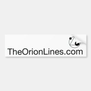 De Voiture TheOrionLines.com autocollant pare-chocs blanc
