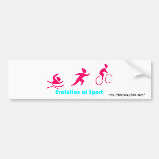 De Voiture Triathlon autocollant