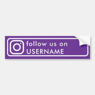 De Voiture Violet Moderne autocollant personnalisé pour insta