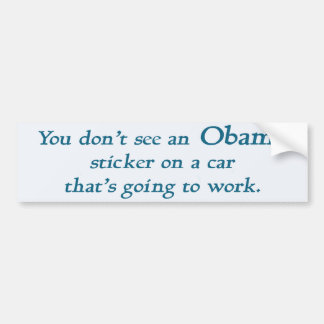 De Voiture Vous ne voyez pas un autocollant d'Obama….