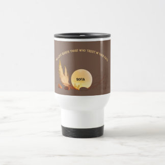 De Voyage Aesthetic Earth Tone 15oz Spiritual Travel Mug