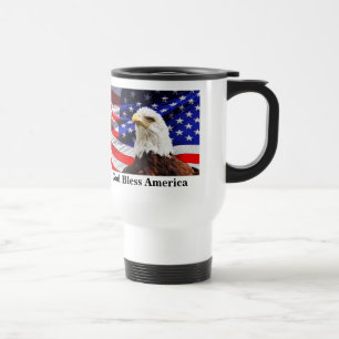 De Voyage American Flag Café Mug ou DEUX VOS PHOTOS & TEXTE