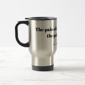 De Voyage An inspirational quote for runners travel mug