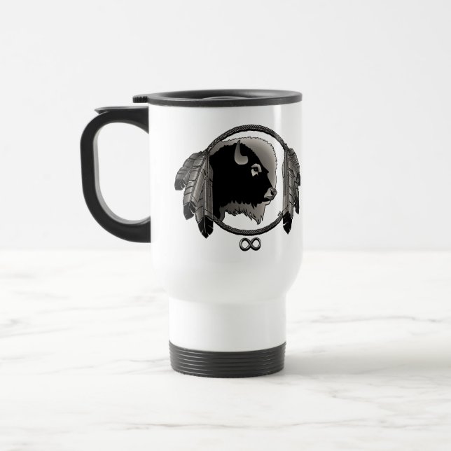 De Voyage Art autochtone Travel Mug Faune Art Café Cups Mug (Gauche)
