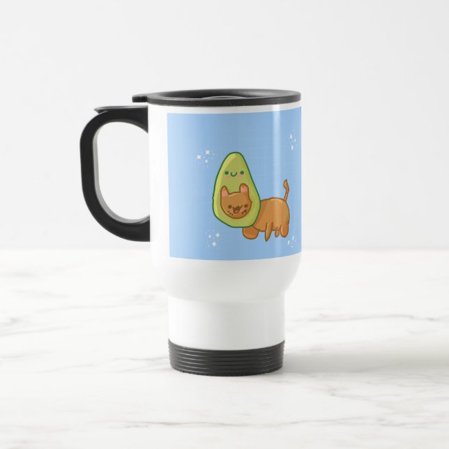 De Voyage Avocado Cat Mug (Gauche)