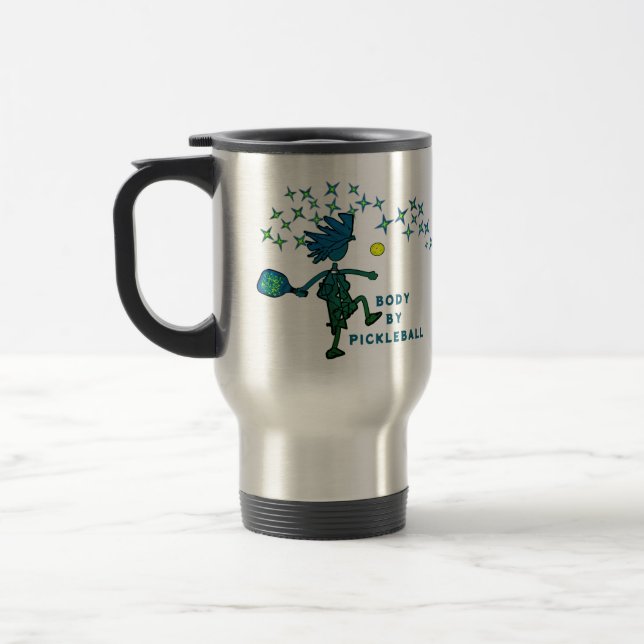 DE VOYAGE CORPS PAR PICKLEBALL CAFÉ MUG (Gauche)