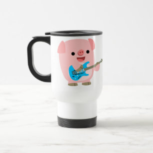 De Voyage Cute Rockin' Cartographie Cochon Commuter Mug