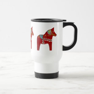 De Voyage Dala Horse Travel Mug
