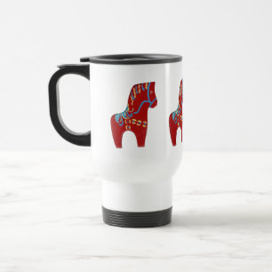 De Voyage Dala Horse Travel Mug