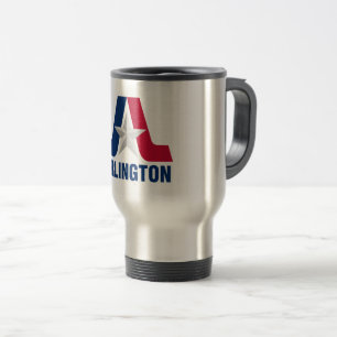 De Voyage Drapeau Arlington, Texas Travel Mug
