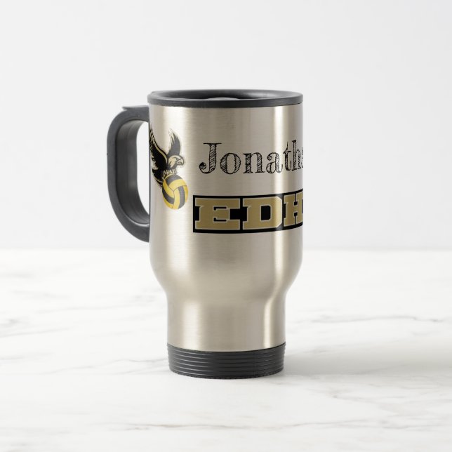 De Voyage Edhs Mug À Café À Deux Tons (Devant gauche)