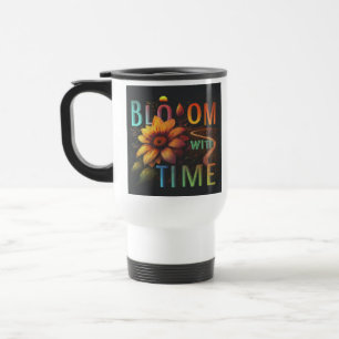 De Voyage "Fleur avec le temps" Travel Coffee Mug