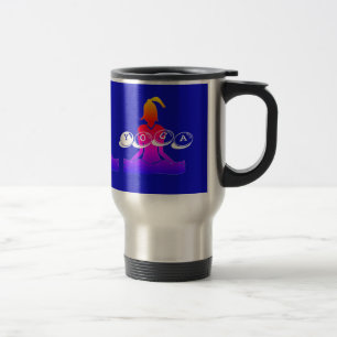 De Voyage Fun Blue Commuter 'Java Yoga' Travel Mug