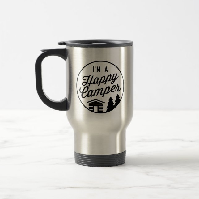 De Voyage Happy Camper Travel Mug (Gauche)