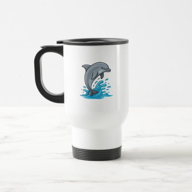 De Voyage Joyful Dolphin Splash - Mug (Gauche)