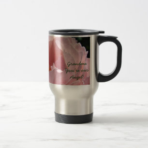 De Voyage Mamie, vous êtes notre ange ! Mug Café Rose Rose