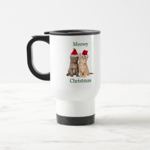De Voyage Meowy Christmas Kitten Travel Mug