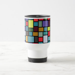 De Voyage Mosaic Travel Mug Paul Klee Mondrian