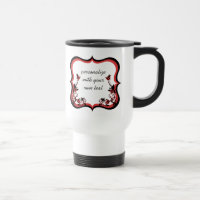 Mug à charpente florale Sassy, Rouge