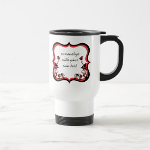 De Voyage Mug à charpente florale Sassy, Rouge