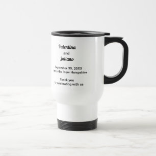 De Voyage Mug Commuter Mariage Noir et Blanc