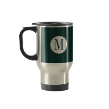 Mug monogramme Turquoise foncé
