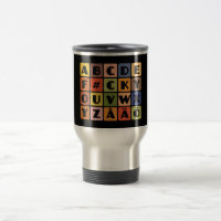 Mug Naughty Alphabets - choisir style & couleur