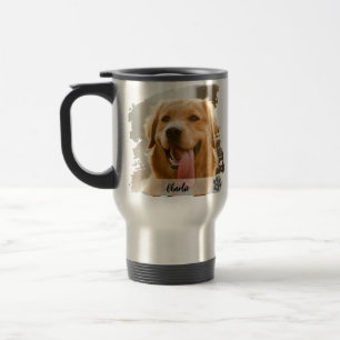 De Voyage Mug photo avec nom personnalisé - Typographie mode