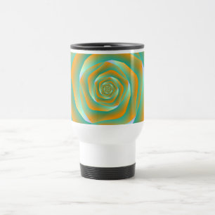 De Voyage Mug Rose orange et vert