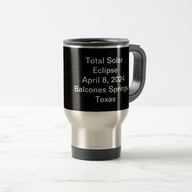 De Voyage Mug thermique à deux tons, 15 oz (Devant droit)