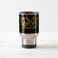 Peace Love Mug - choisir style & couleur