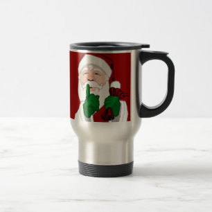 De Voyage Père Noël Travel Mug Coffee Cup Festive Père Noël 