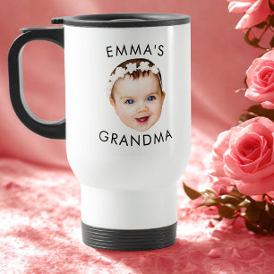 De Voyage Personnalisé Baby Face Mug Maman Grand-mère Grand-