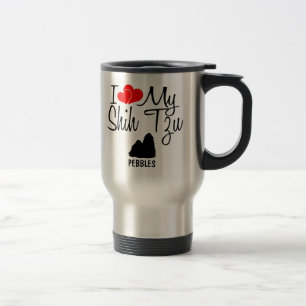 De Voyage Personnalisé J'Aime Mon Chih Tzu Mug