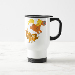 De Voyage Poney en caricature Jouer Voyager Mug